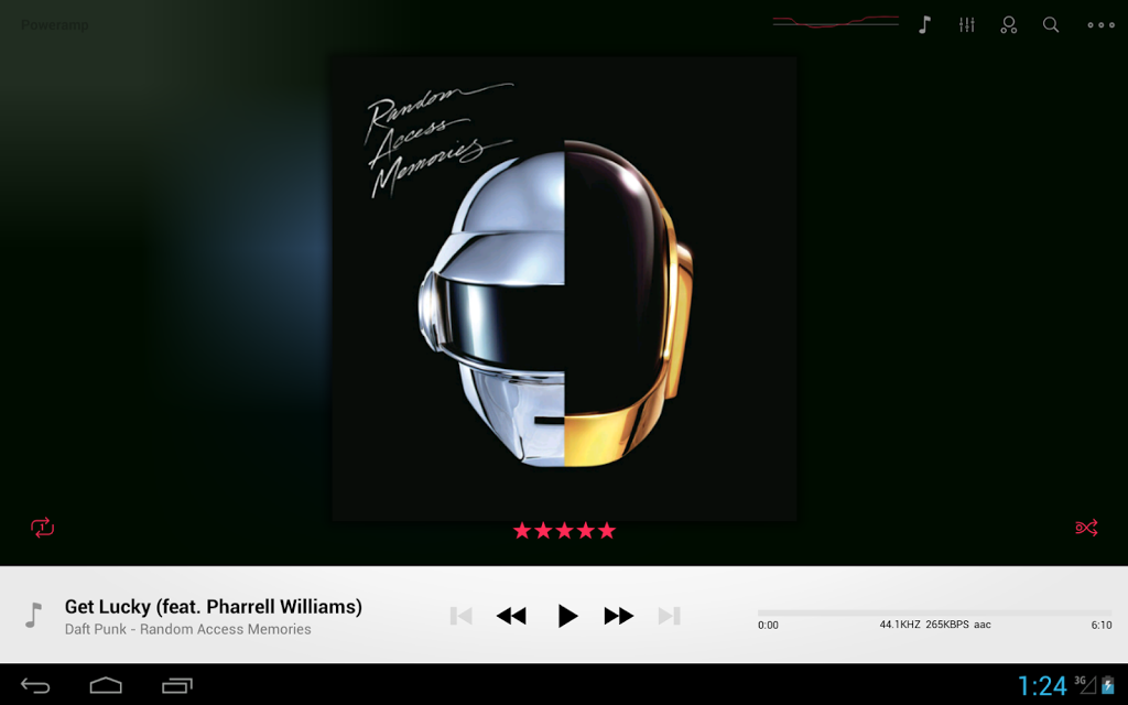 Poweramp iOS 7 Skin 2in1 v1.0.3 build 6 Apk Full Salas Android
